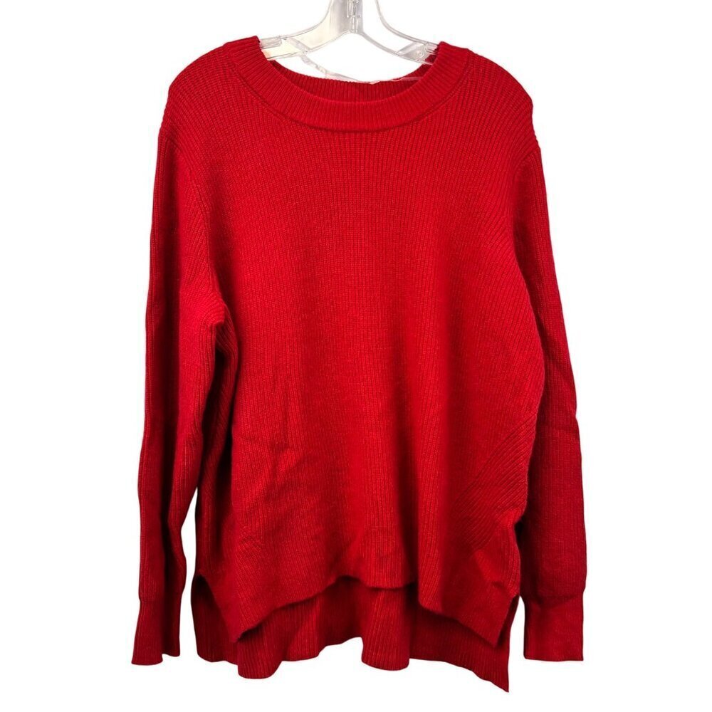 Daily Thread Womens Tight Knit Pullover Sweater Red Size Large New